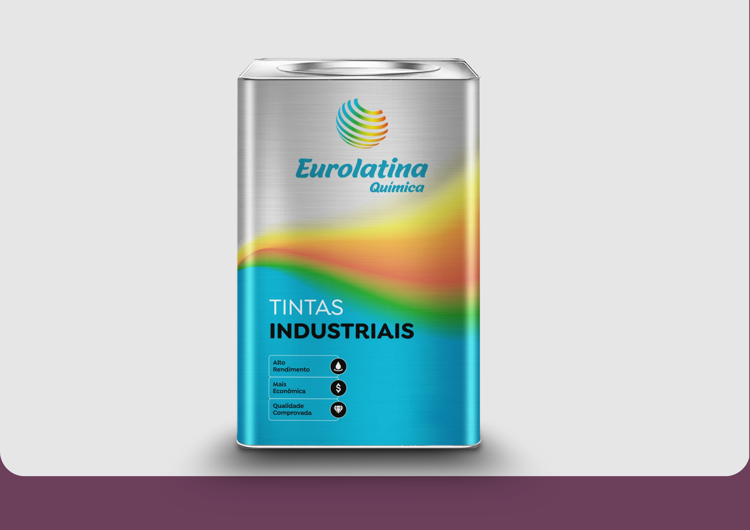 Esmalte Sintético Rotlila RAL 4001 Proteção Metal para Acabamento- Eurolatina