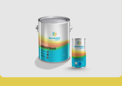 Tinta Epóxi o Ivory RAL 1014 Anticorrosiva para Metal Mecânica- Eurolatina