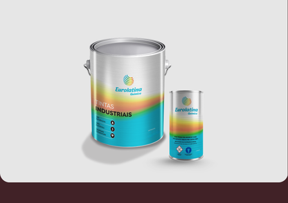 Embalagem Tinta PU Acrílico Black Red RAL 3007- Eurolatina Tintas