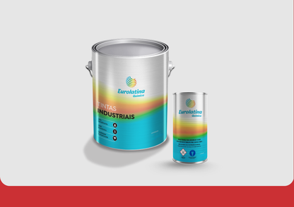 Tinta PU Acrílico Pure Red RAL 3028 Resistente UV para Acabamento- Eurolatina