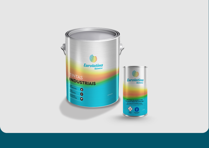 Tinta Epóxi o Azure Blue RAL 5009 Anticorrosiva para Metal Mecânica- Eurolatina