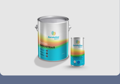 Tinta Epóxi 2K K Pigeon Blue RAL 5014 Alta Resistência Química Metal Mecânica Eurolatina