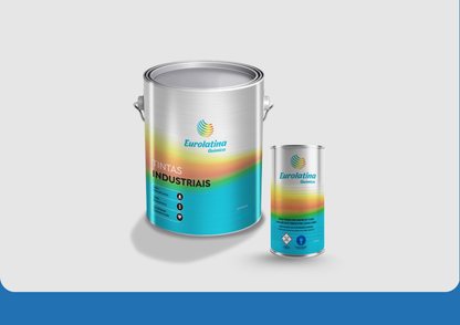 Tinta Epóxi o Sky Blue RAL 5015 Anticorrosiva para Metal Mecânica- Eurolatina