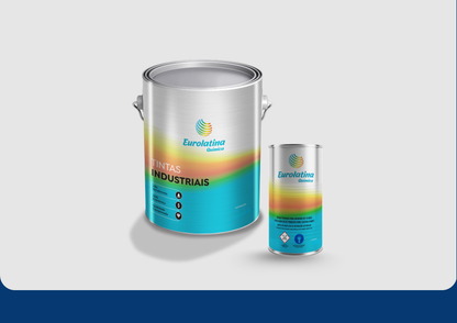 Tinta Epóxi o Traffic Blue RAL 5017 Alta Resistência Química Metal Mecânica Eurolatina
