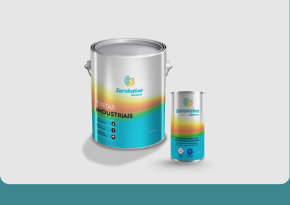 Embalagem Tinta Epóxi o Turquoise Blue RAL 5018- Eurolatina Tintas
