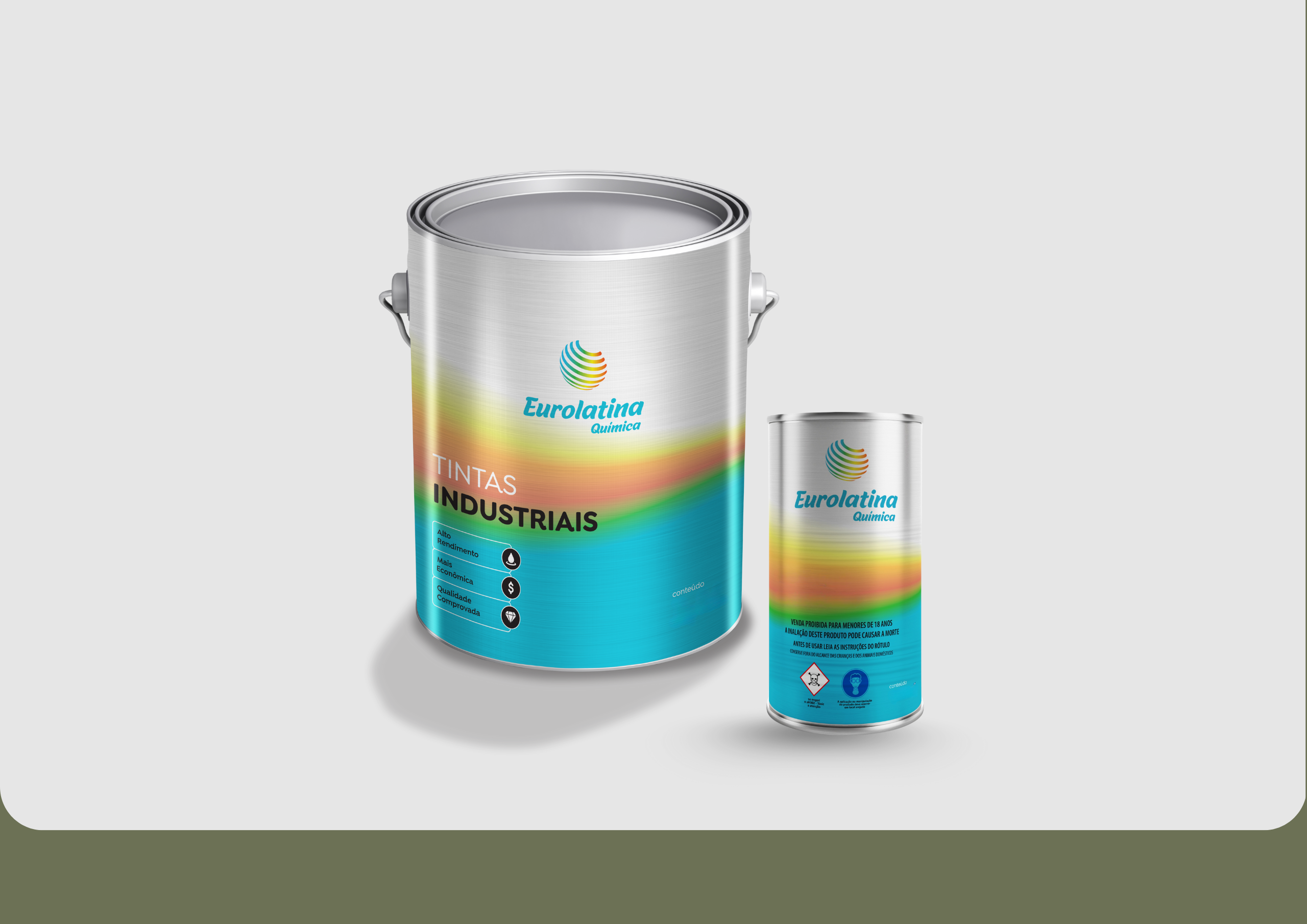 Tinta PU Acrílico Reed Green RAL 6013 Resistente UV para Acabamento- Eurolatina