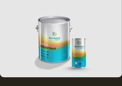 Tinta Epóxi 2K K Olive Drab RAL 6022 Alta Resistência Química Metal Mecânica Eurolatina