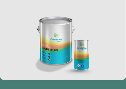 Tinta Epóxi 2K K Mint Turquoise RAL 6033 Anticorrosiva para Metal Mecânica- Eurolatina