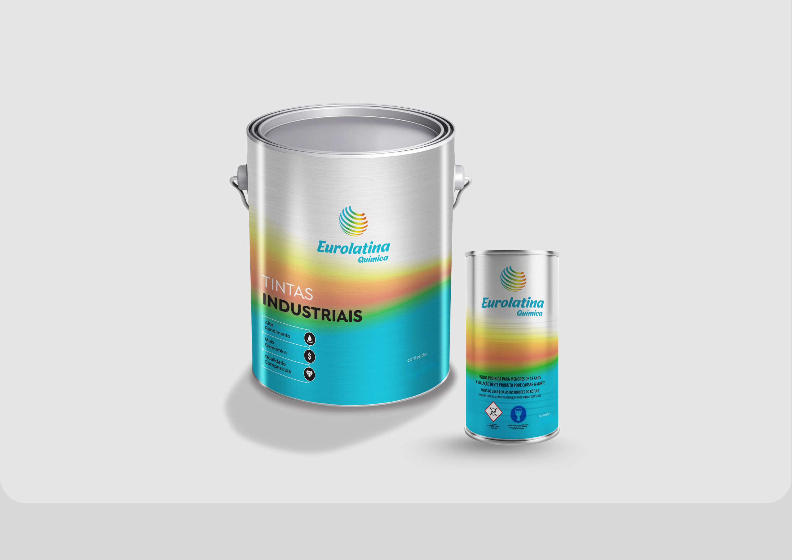 Embalagem Tinta Epóxi o Light Grey RAL 7035- Eurolatina Tintas