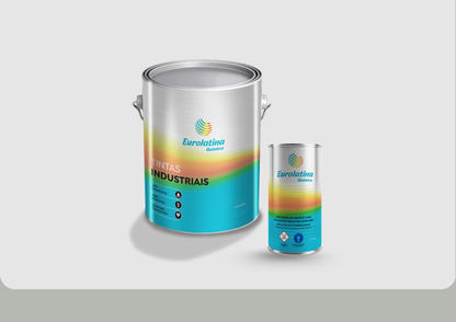 Tinta Epóxi 2K K Agate Grey RAL 7038 Anticorrosiva para Metal Mecânica- Eurolatina