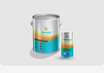 Tinta Epóxi 2K K Signal White RAL 9003 Alta Resistência Química Metal Mecânica Eurolatina
