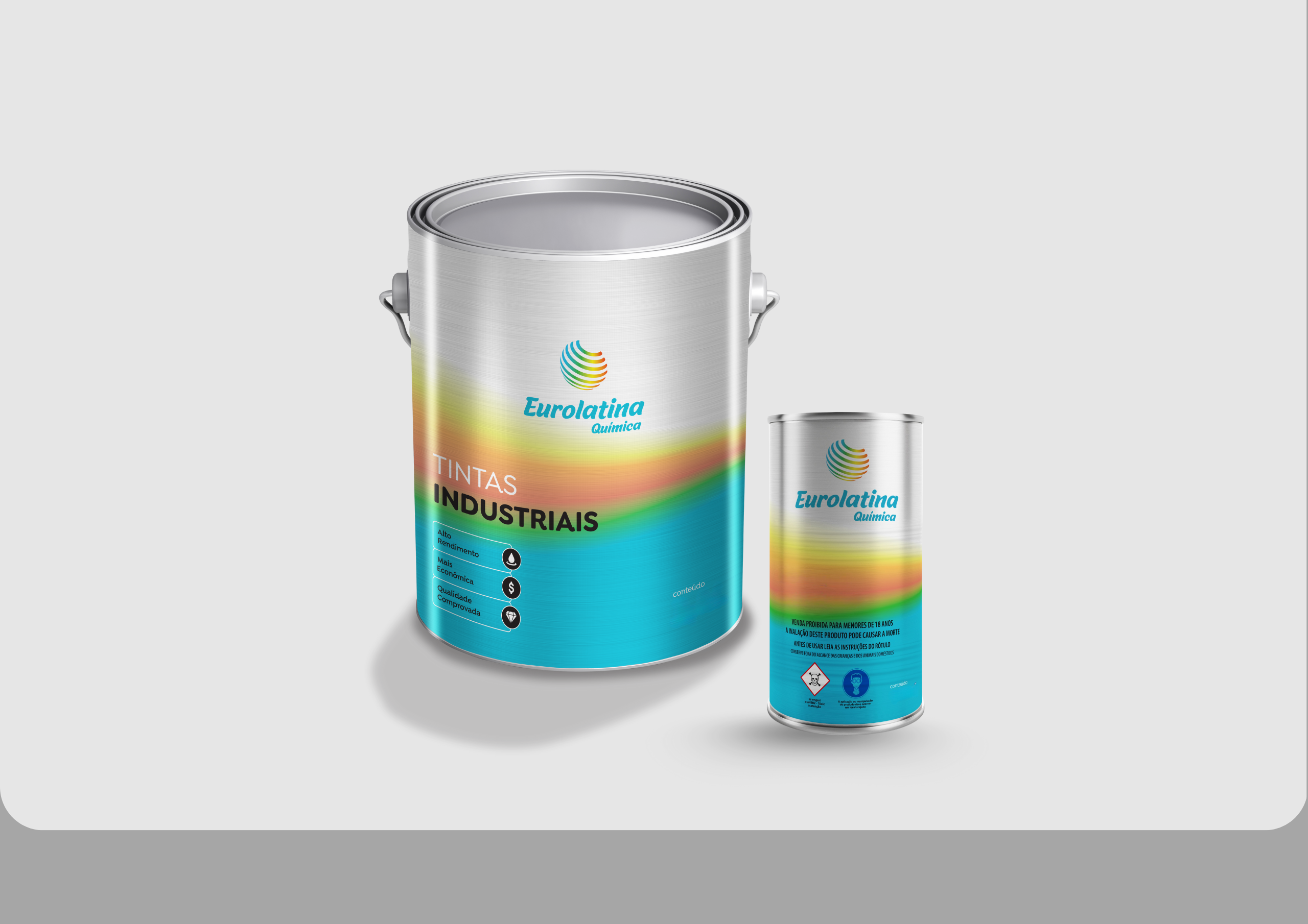 Tinta PU Acrílico White Aluminium RAL 9006 Resistente UV para Acabamento- Eurolatina