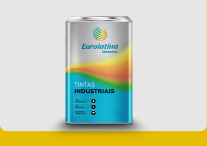 Embalagem Esmalte Sintético Premium Signal Yellow RAL 1003- Eurolatina Tintas