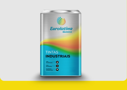 Embalagem Esmalte Sintético Premium Colza Yellow RAL 1021- Eurolatina Tintas