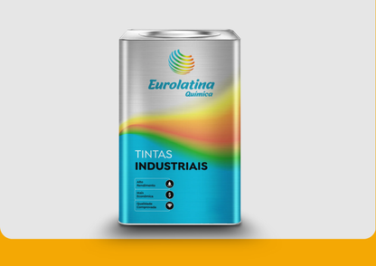 Esmalte Sintético Melon Yellow RAL 1028 Proteção Metal para Acabamento- Eurolatina