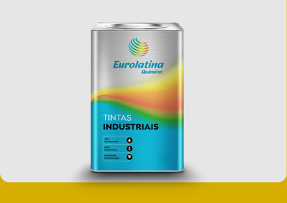 Esmalte Sintético Premium Broom Yellow RAL 1032 Alta Cobertura Metal Eurolatina