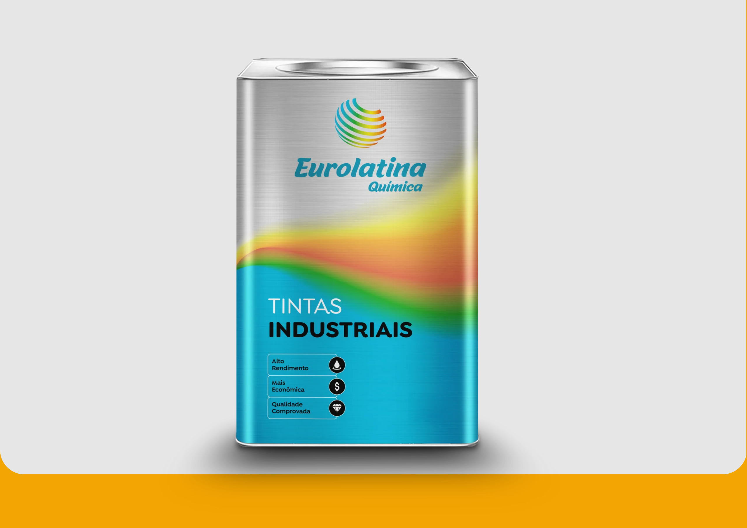 Embalagem Esmalte Sintético Premium Dahlia Yellow RAL 1033- Eurolatina Tintas