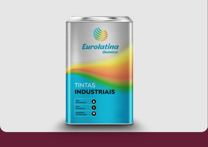 Esmalte Sintético Claret Violet RAL 4004 Proteção Metal para Acabamento- Eurolatina