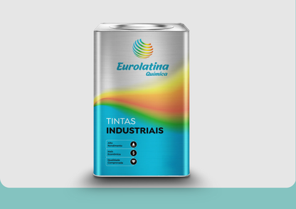 Esmalte Sintético Light Green RAL 6027 Proteção Metal para Acabamento- Eurolatina