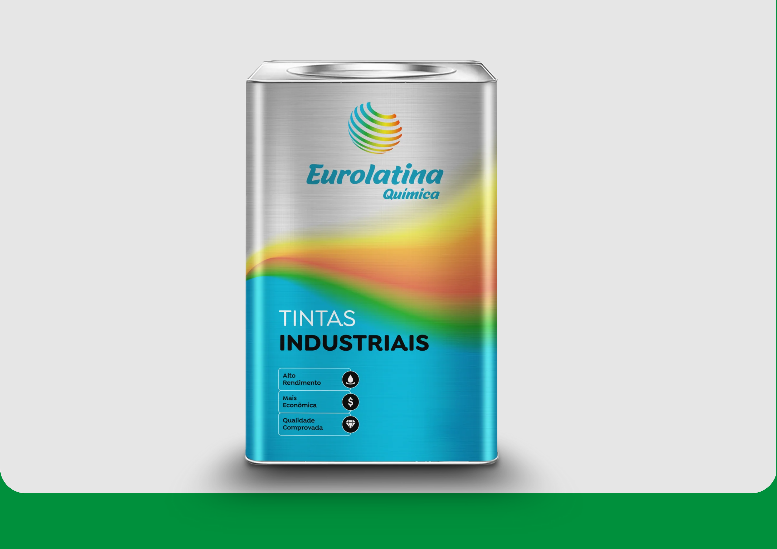 Embalagem Esmalte Sintético Premium Pure Green RAL 6037- Eurolatina Tintas