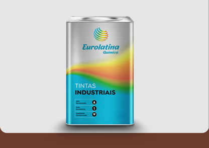 Esmalte Sintético Signal Brown RAL 8002 Proteção Metal para Acabamento- Eurolatina