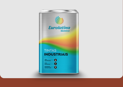 Embalagem Esmalte Sintético Premium Copper Brown RAL 8004- Eurolatina Tintas