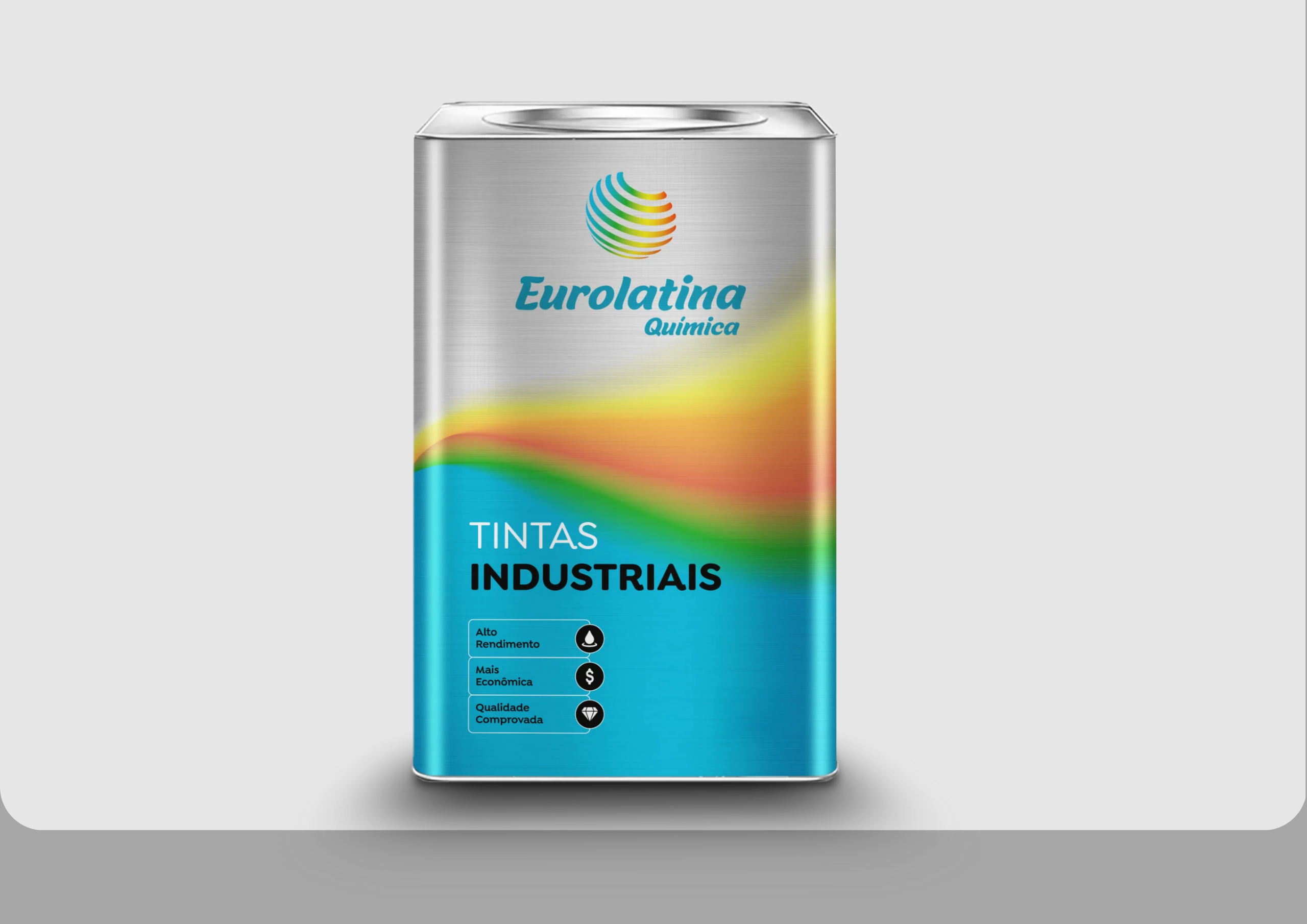 Embalagem Tinta Alta Temperatura até 600 Graus Alumínio RAL 9006- Eurolatina Tintas